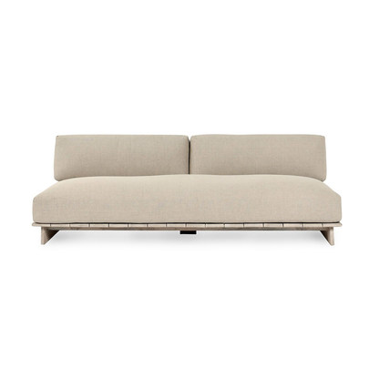 Taupe Teak Wood Outdoor Sofas & Sectional Livia Outdoor Sofa Collection