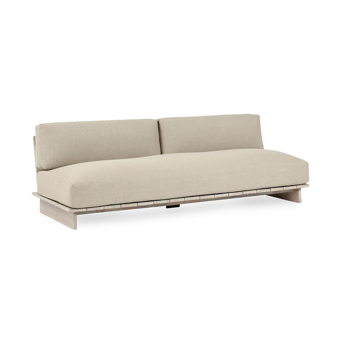 Taupe Teak Wood Outdoor Sofas & Sectional Livia Outdoor Sofa Collection