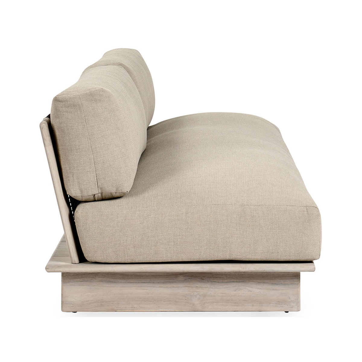 Taupe Teak Wood Outdoor Sofas & Sectional Livia Outdoor Sofa Collection