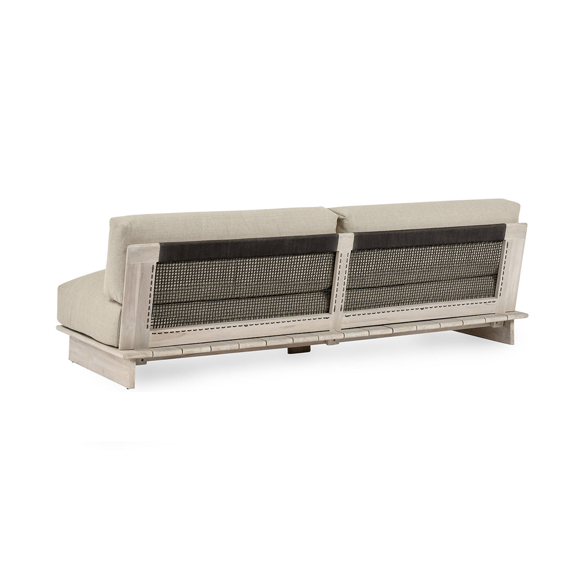 Taupe Teak Wood Outdoor Sofas & Sectional Livia Outdoor Sofa Collection