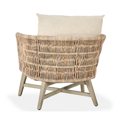 Natural/Sand Synthetic Rope Outdoor Accent Chair Collins Outdoor Accent Chair Collection