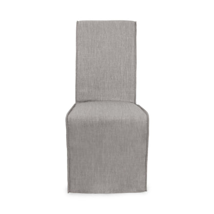 Cool Gray 100% Polyester Dining Chair Jordan Dining Chair Set of 2 Collection