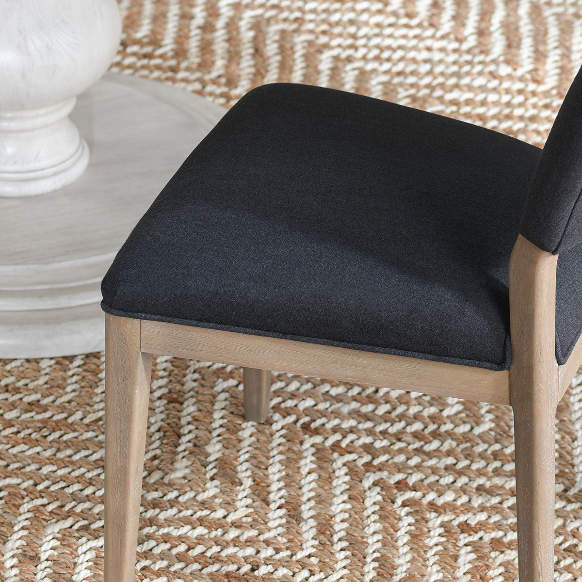 Gray 100% Polyester Dining Chair Phillip Dining Chair Set of 2 Collection