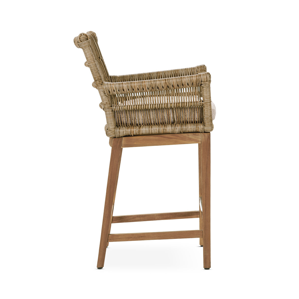Natural Synthetic Weave Outdoor Bar & Counter Stool Valerie Outdoor Counter Stool Collection