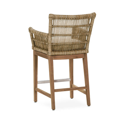 Natural Synthetic Weave Outdoor Bar & Counter Stool Valerie Outdoor Counter Stool Collection