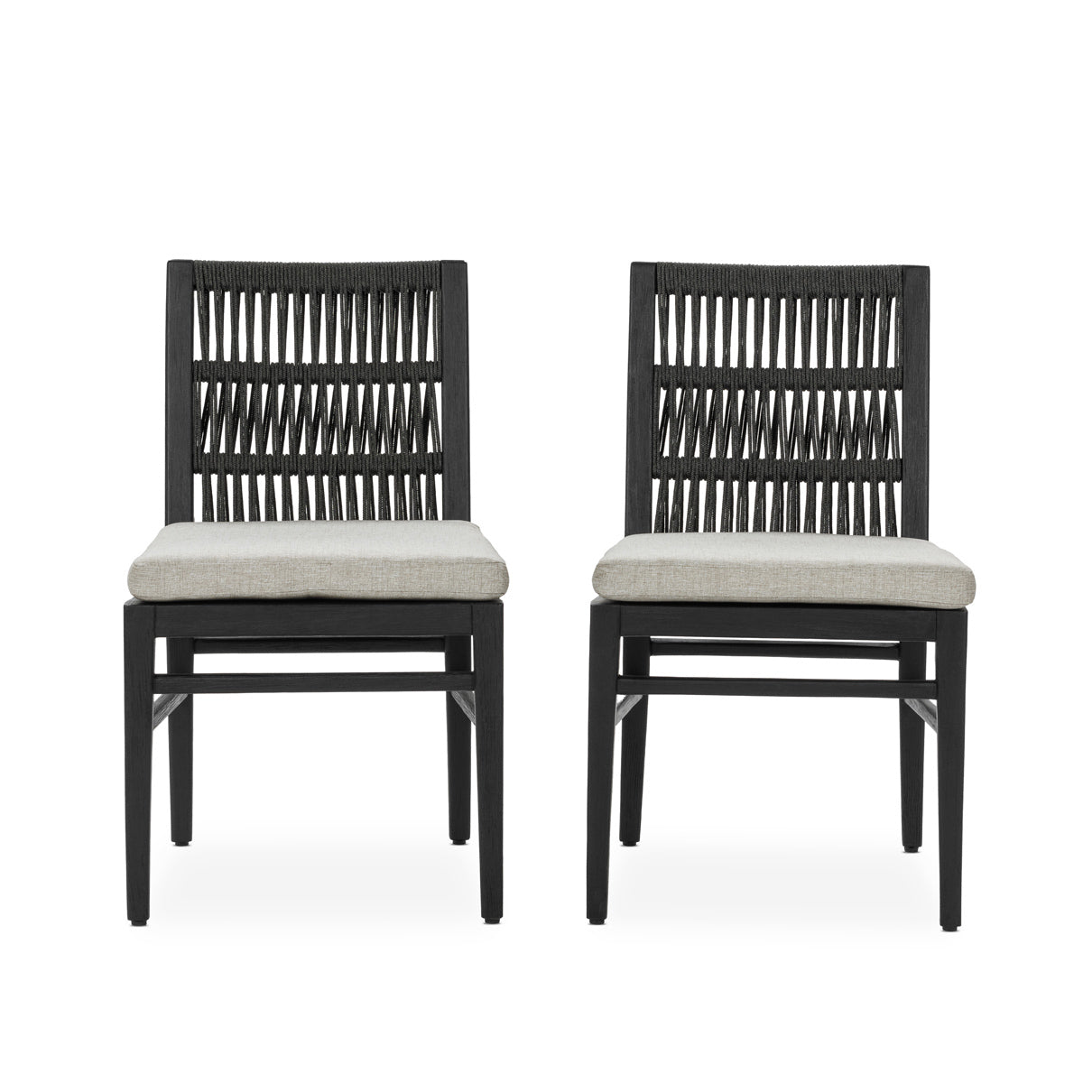 Westville Outdoor Dining Chair Set of 2 Black
