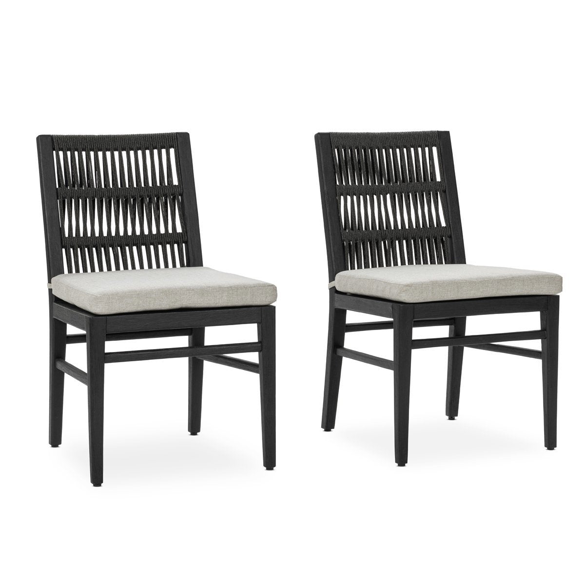 Westville Outdoor Dining Chair Set of 2 Black