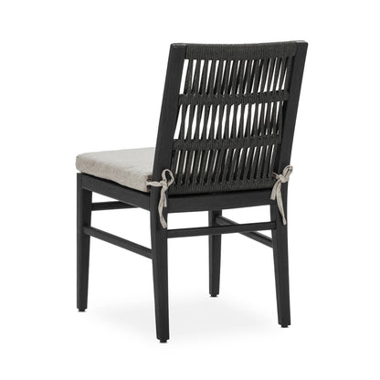 Westville Outdoor Dining Chair Set of 2 Black