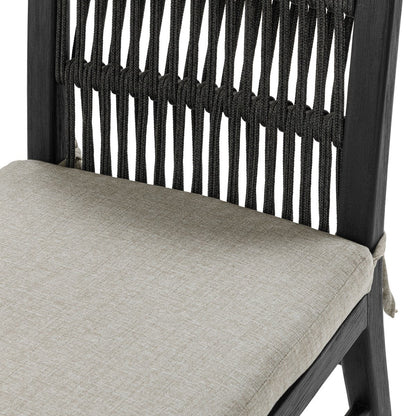 Westville Outdoor Dining Chair Set of 2 Black