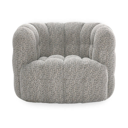 Heathered Gray 100% Polyester Accent Chair Walter Swivel Chair Collection