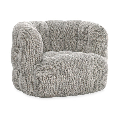 Heathered Gray 100% Polyester Accent Chair Walter Swivel Chair Collection