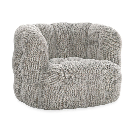 Heathered Gray 100% Polyester Accent Chair Walter Swivel Chair Collection