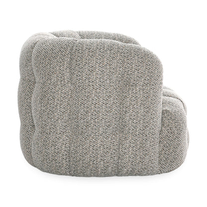 Heathered Gray 100% Polyester Accent Chair Walter Swivel Chair Collection