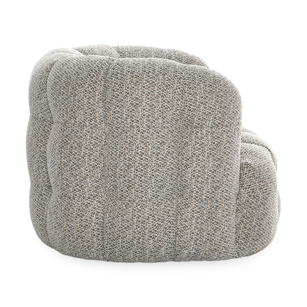 Heathered Gray 100% Polyester Accent Chair Walter Swivel Chair Collection