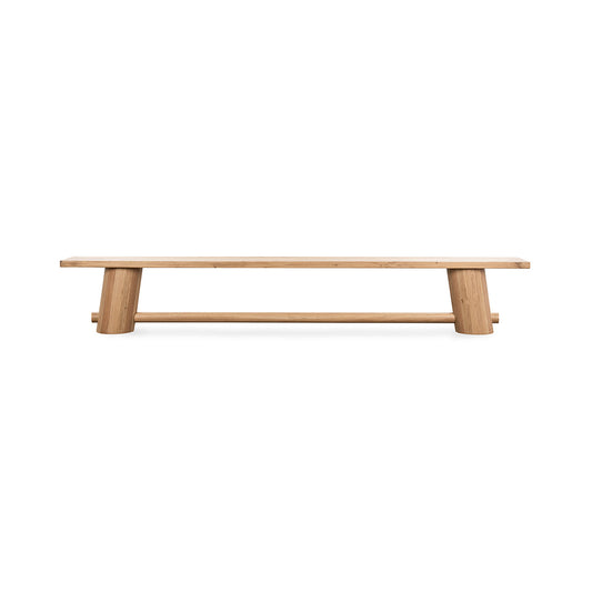 Light Oak Oak Wood Dining Benche Foundation Dining Bench Collection