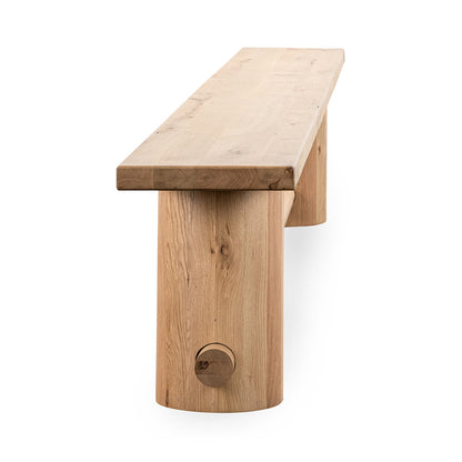 Light Oak Oak Wood Dining Benche Foundation Dining Bench Collection