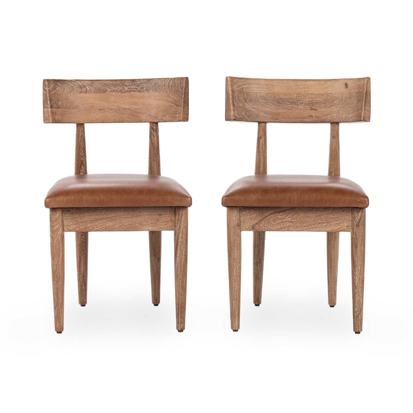 Golden Wheat Acacia Wood Dining Chair Alvaro Dining Chair Set of 2 Collection