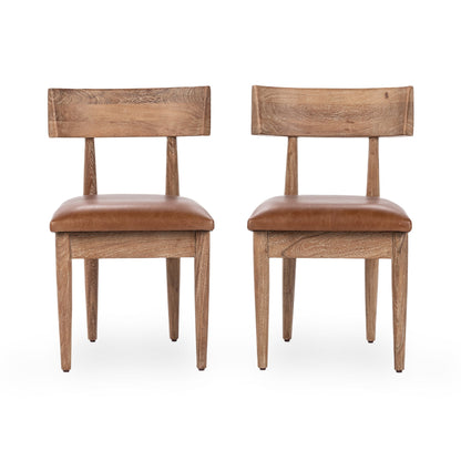 Golden Wheat Acacia Wood Dining Chair Alvaro Dining Chair Set of 2 Collection