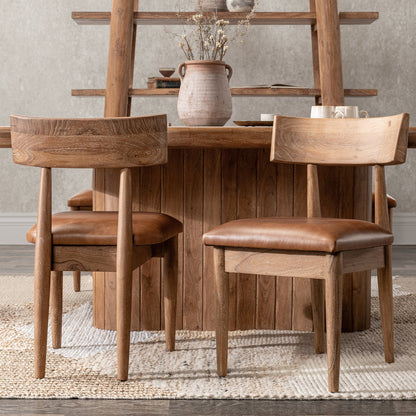 Golden Wheat Acacia Wood Dining Chair Alvaro Dining Chair Set of 2 Collection