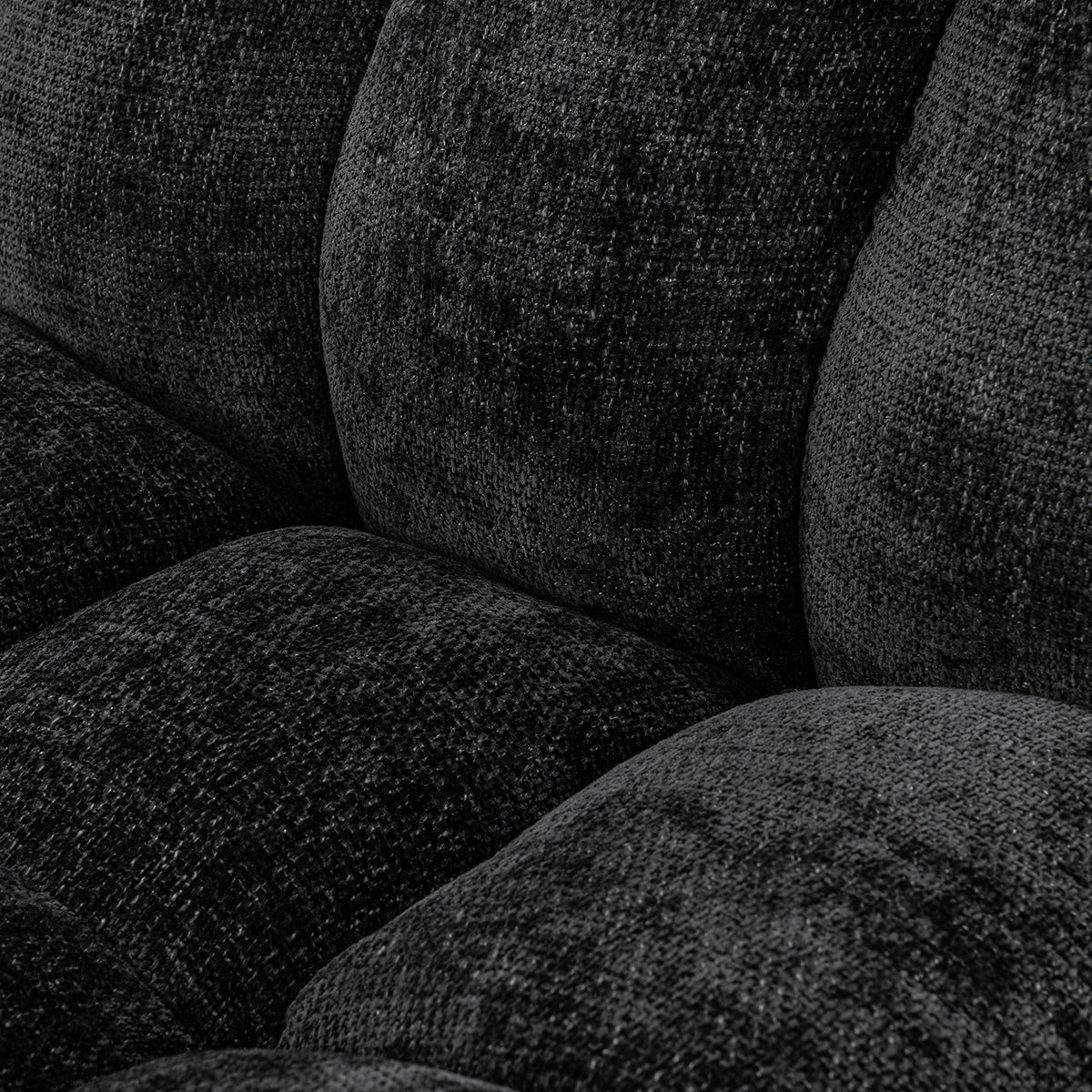 Black 100% Polyester Accent Chair Roba Swivel Chair Collection
