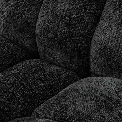 Black 100% Polyester Accent Chair Roba Swivel Chair Collection