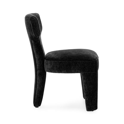 Charcoal 100% Polyester Dining Chair Khai Dining Chair Collection