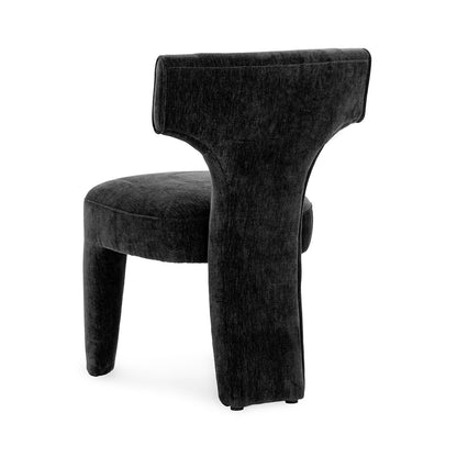 Charcoal 100% Polyester Dining Chair Khai Dining Chair Collection