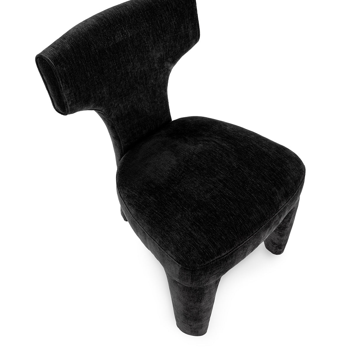 Charcoal 100% Polyester Dining Chair Khai Dining Chair Collection
