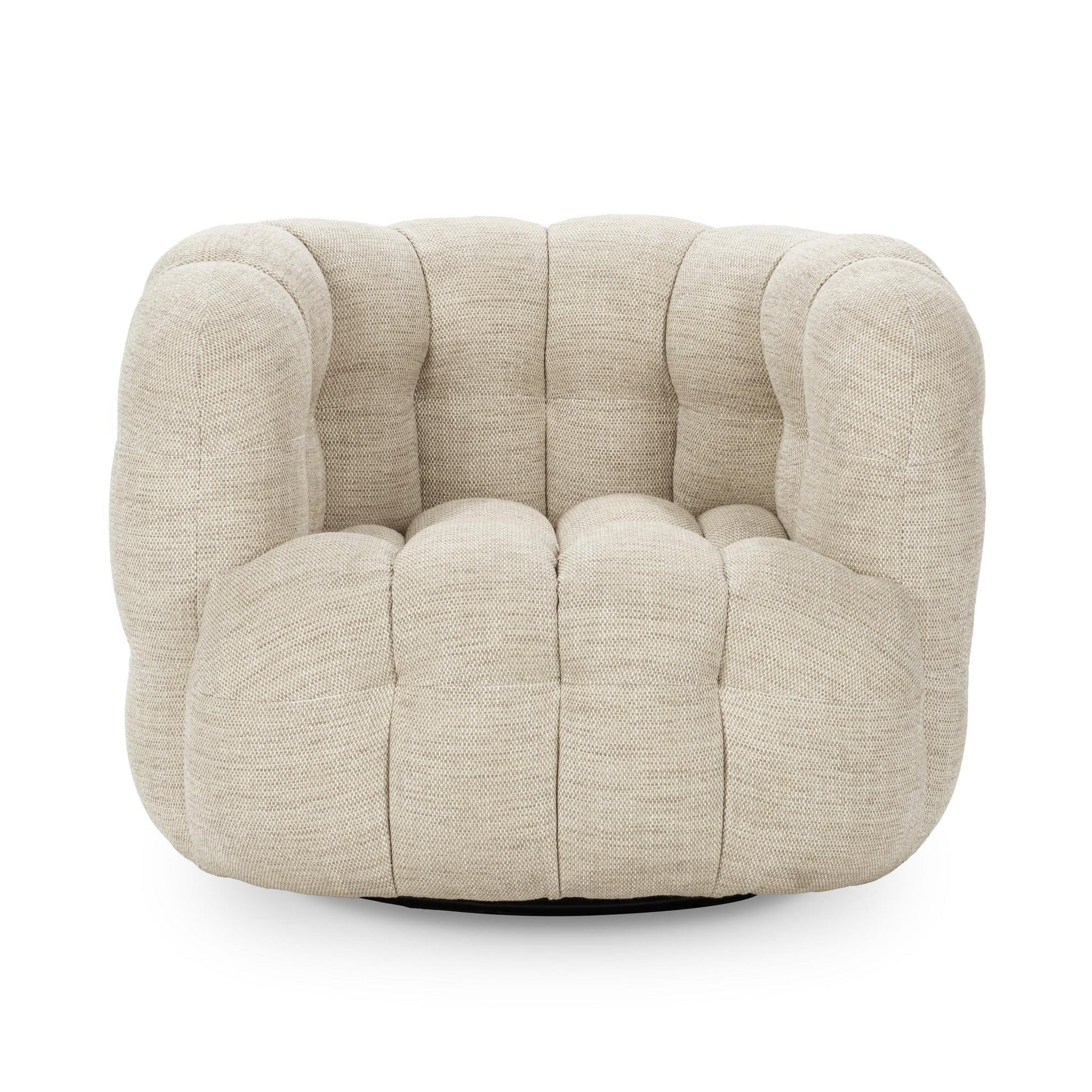 Flax 82% Polyester Accent Chair Walter Swivel Chair Collection