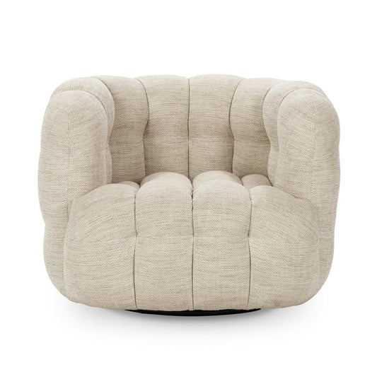 Flax 82% Polyester Accent Chair Walter Swivel Chair Collection
