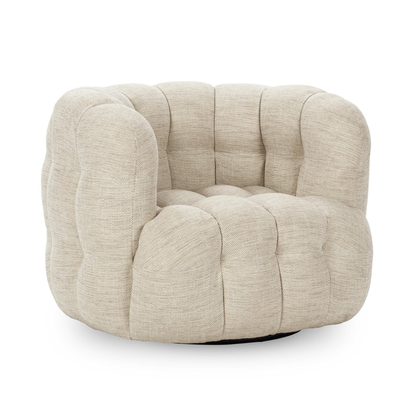 Flax 82% Polyester Accent Chair Walter Swivel Chair Collection