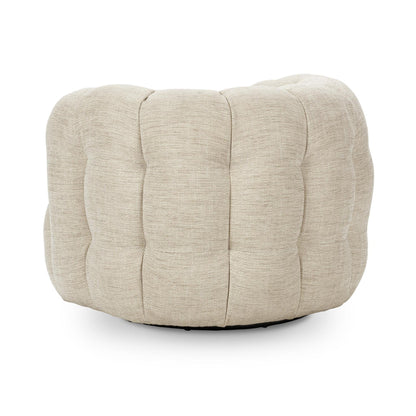 Flax 82% Polyester Accent Chair Walter Swivel Chair Collection