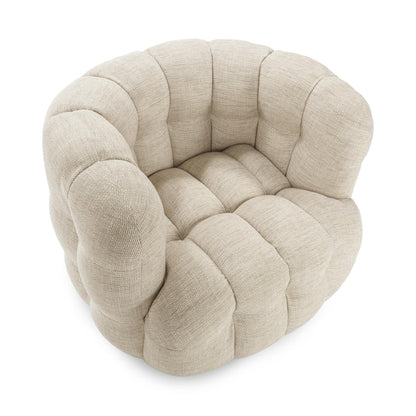 Flax 82% Polyester Accent Chair Walter Swivel Chair Collection