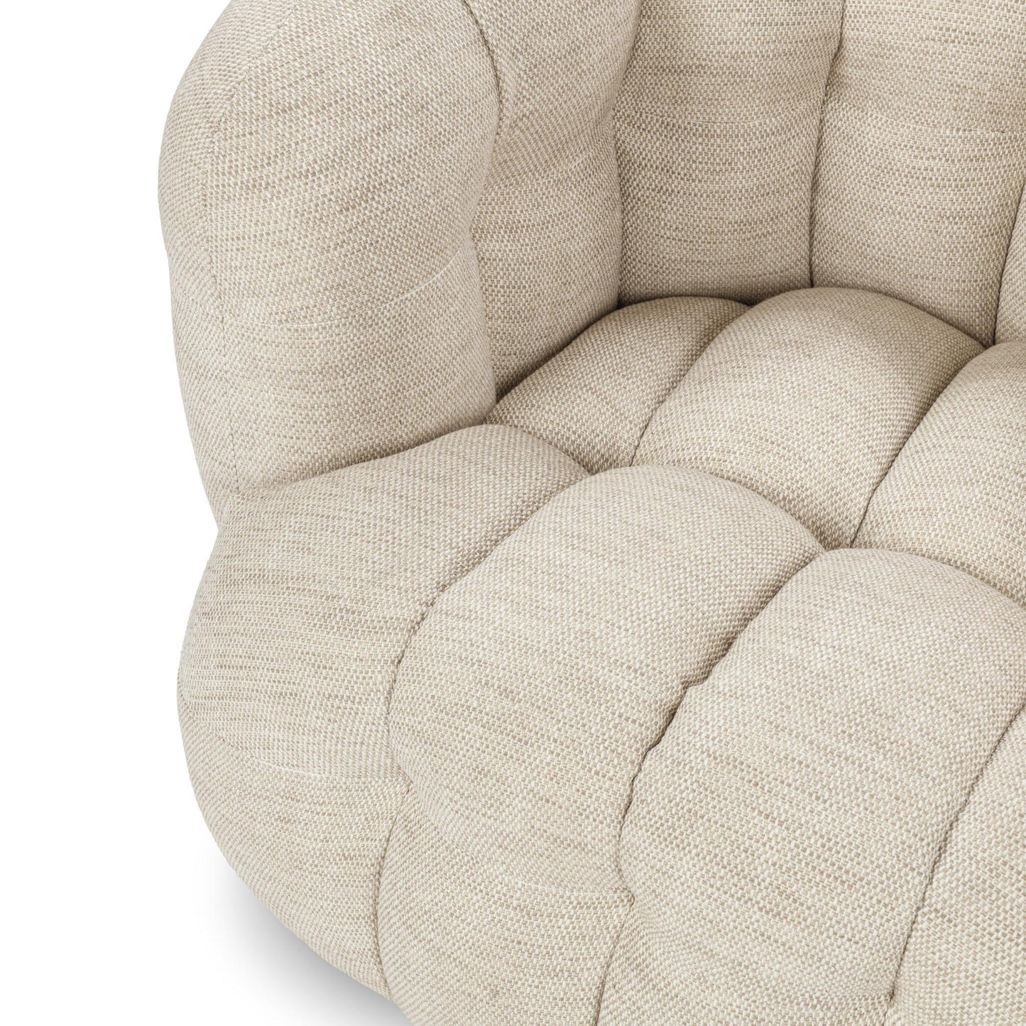 Flax 82% Polyester Accent Chair Walter Swivel Chair Collection