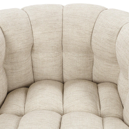 Flax 82% Polyester Accent Chair Walter Swivel Chair Collection