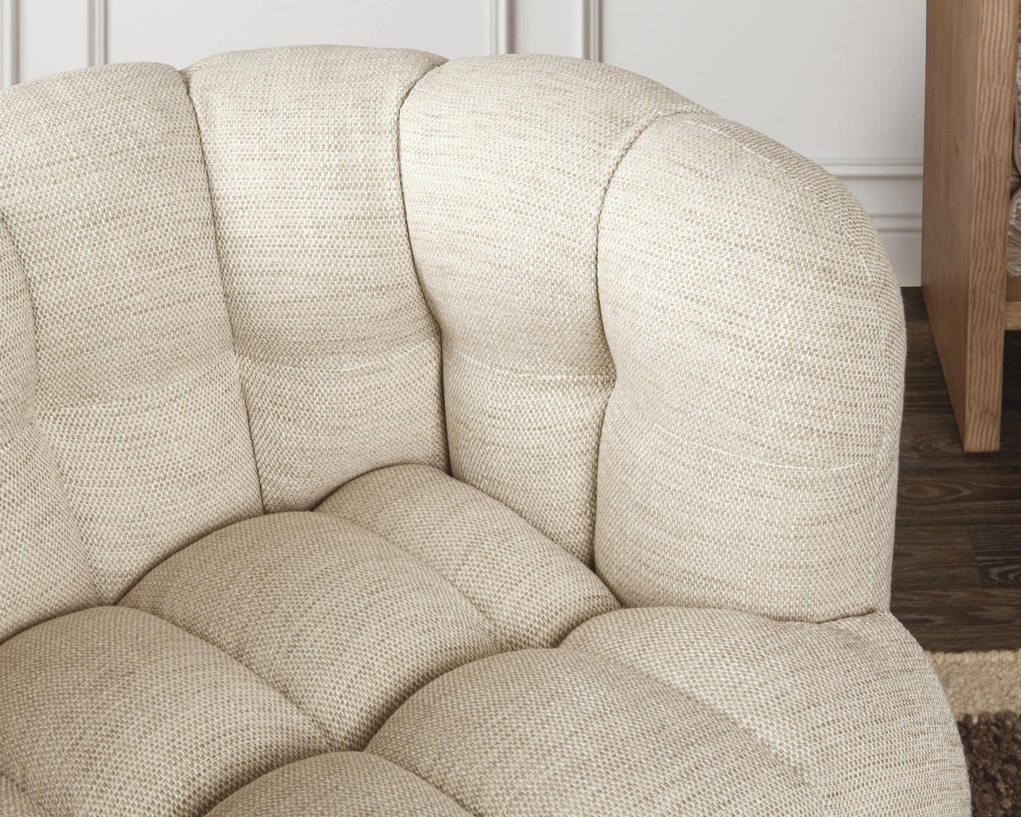 Flax 82% Polyester Accent Chair Walter Swivel Chair Collection