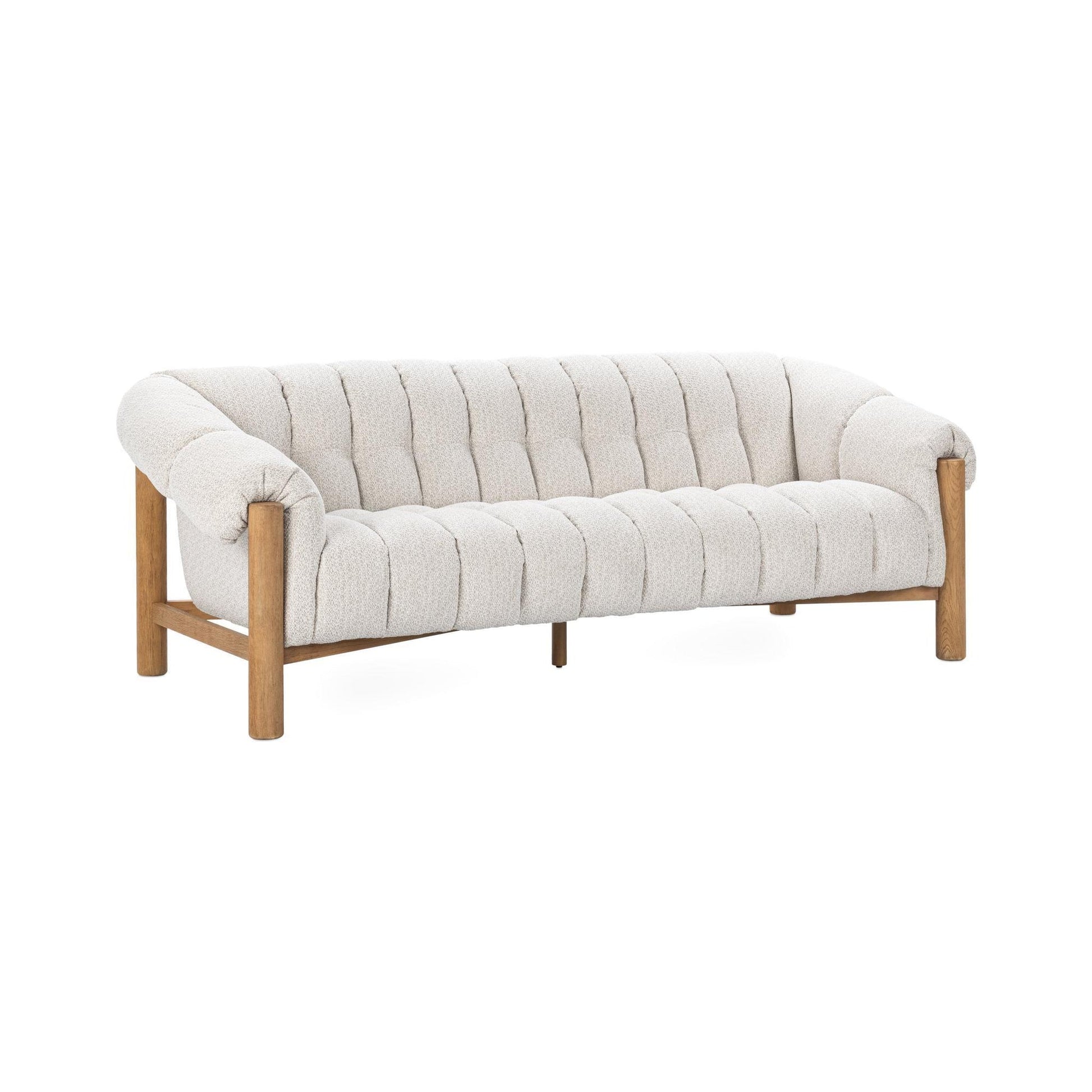 Cream 100% Polyester Sofa Sansa Sofa Collection