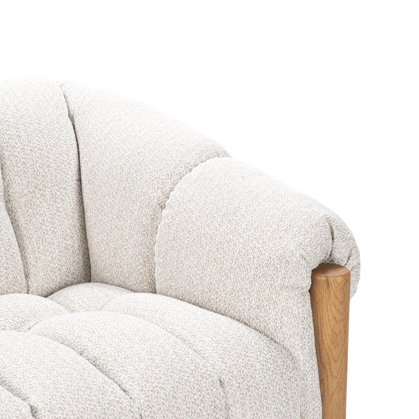 Cream 100% Polyester Sofa Sansa Sofa Collection