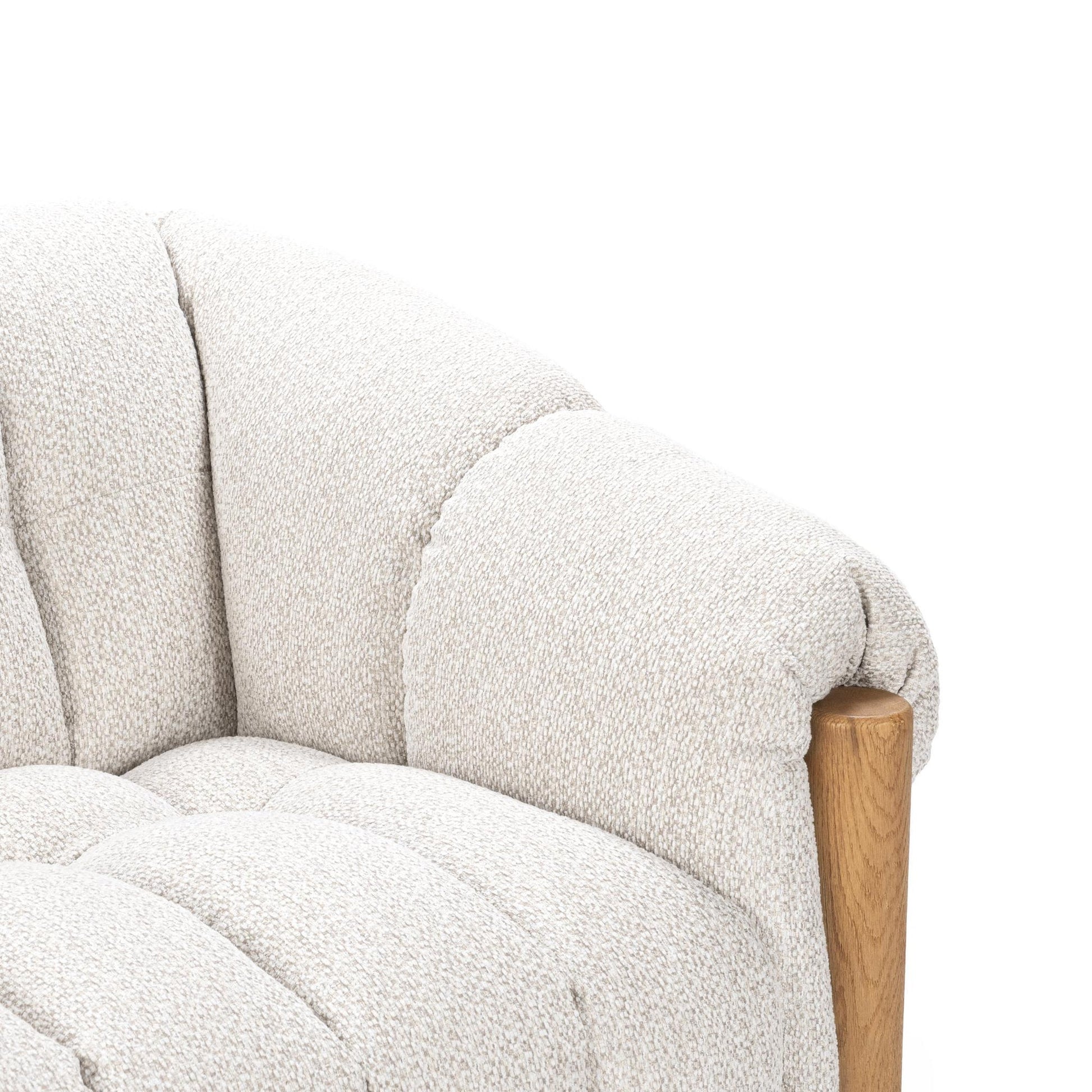 Cream 100% Polyester Sofa Sansa Sofa Collection