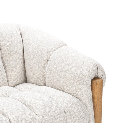 Cream 100% Polyester Sofa Sansa Sofa Collection
