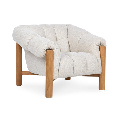 Cream 100% Polyester Accent Chair Sansa Accent Chair Collection