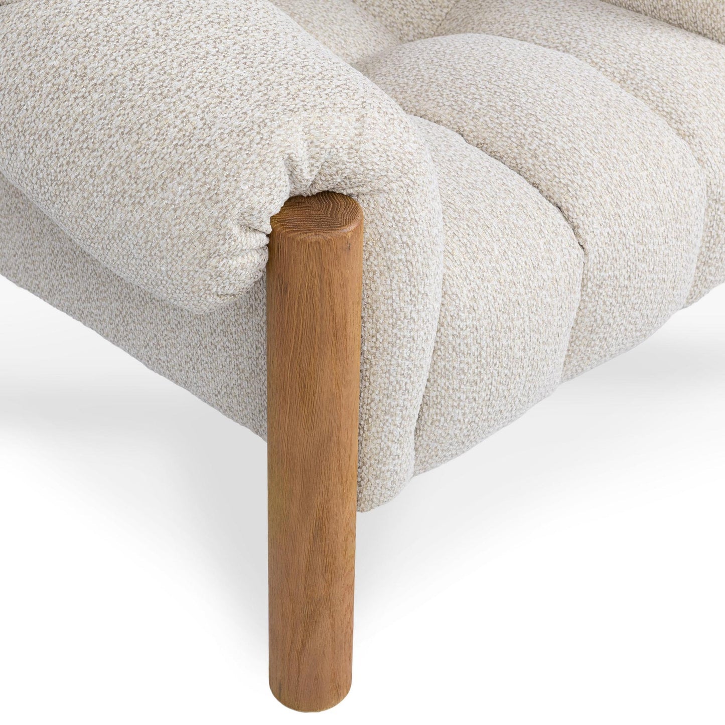 Cream 100% Polyester Accent Chair Sansa Accent Chair Collection