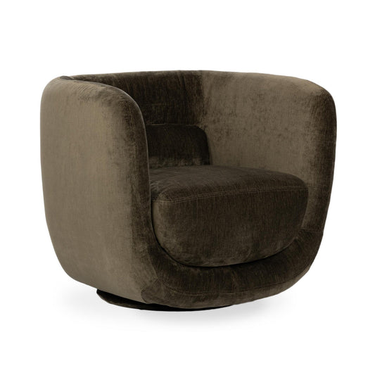 Olive Green 100% Polyester Accent Chair Nico Swivel Chair Collection
