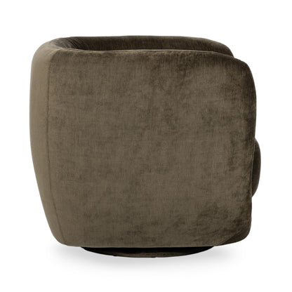 Olive Green 100% Polyester Accent Chair Nico Swivel Chair Collection