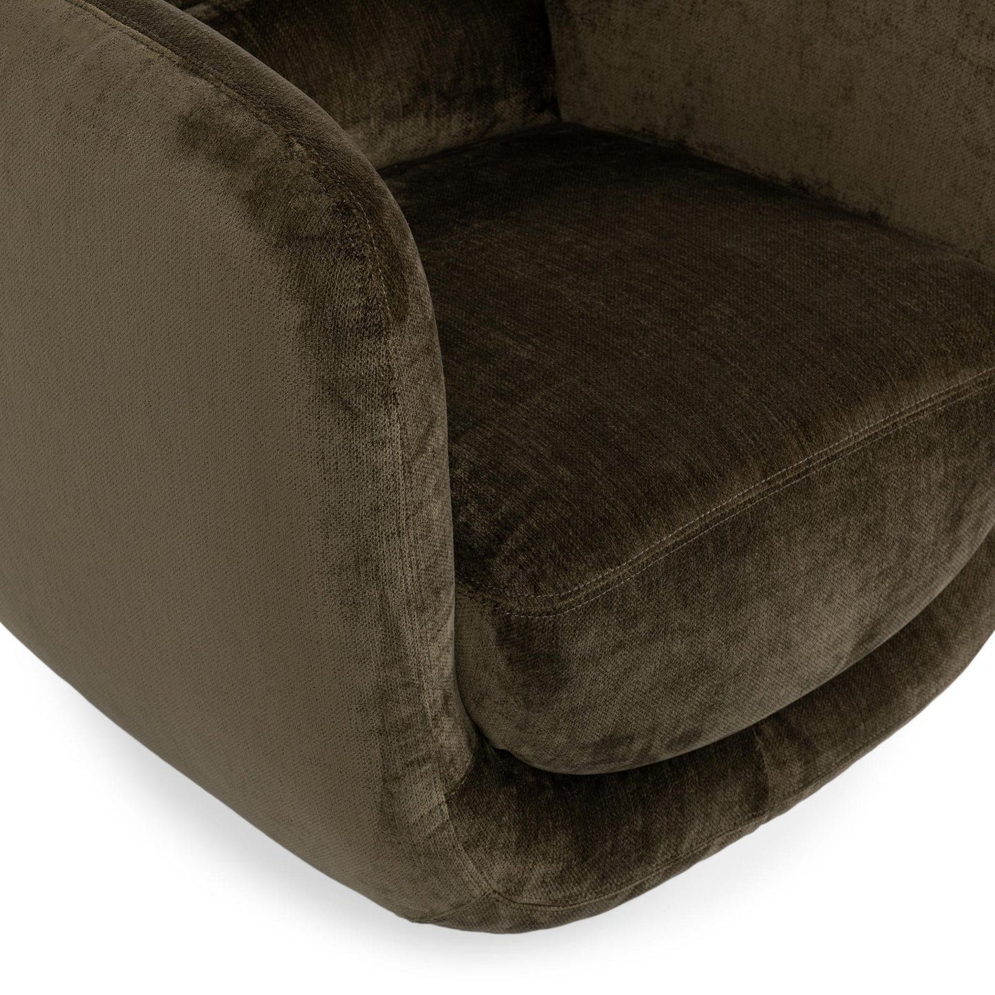 Olive Green 100% Polyester Accent Chair Nico Swivel Chair Collection