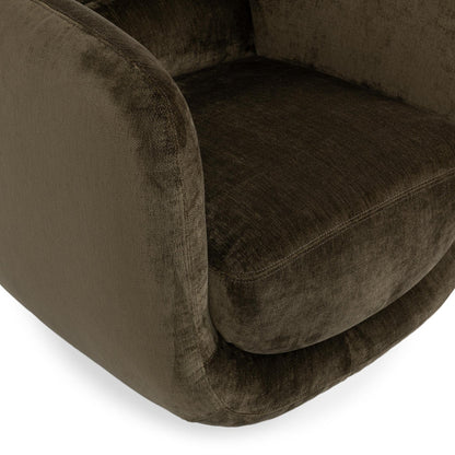 Olive Green 100% Polyester Accent Chair Nico Swivel Chair Collection
