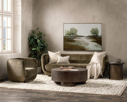 Olive Green 100% Polyester Sofa Nico Sofa Collection