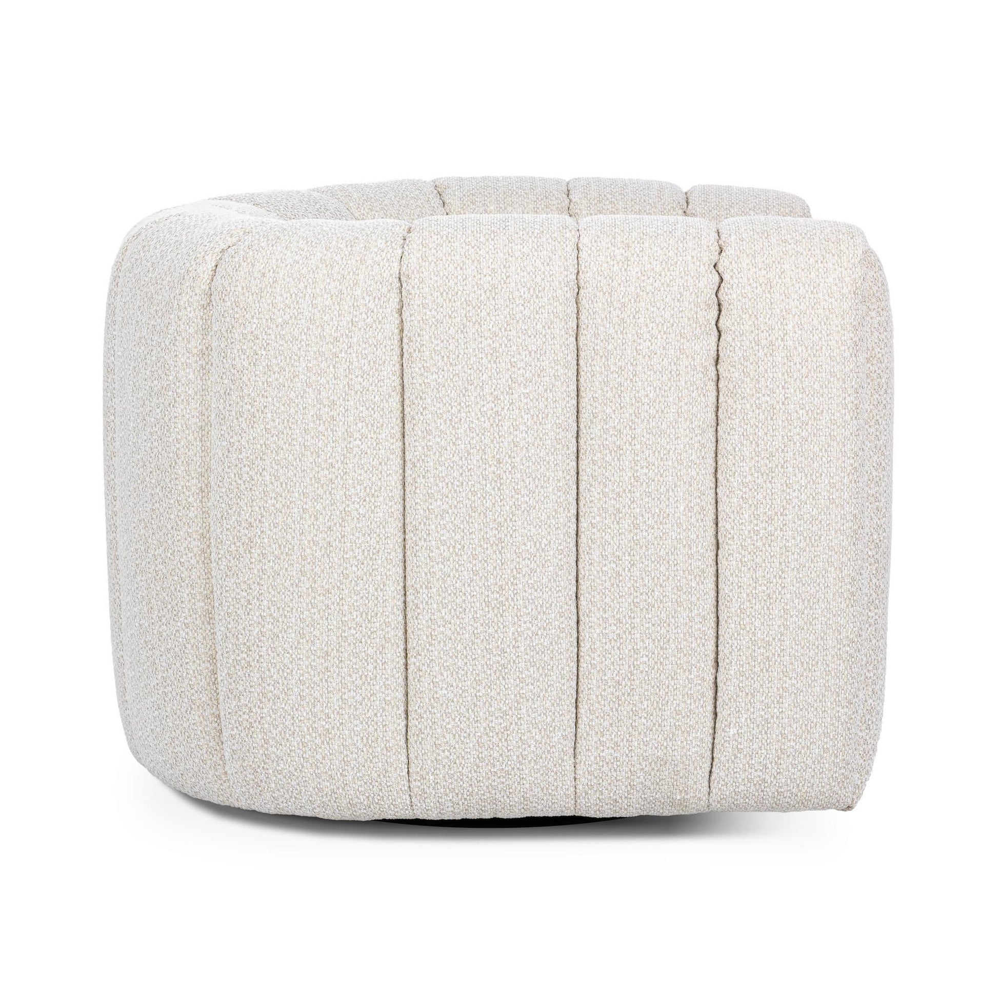 Cream 100% Polyester Accent Chair Lexa Swivel Chair Collection