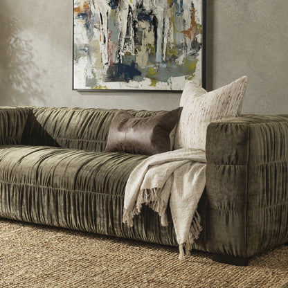 Fern Green 100% Polyester Sofa Afeela Upholstered Sofa Collection