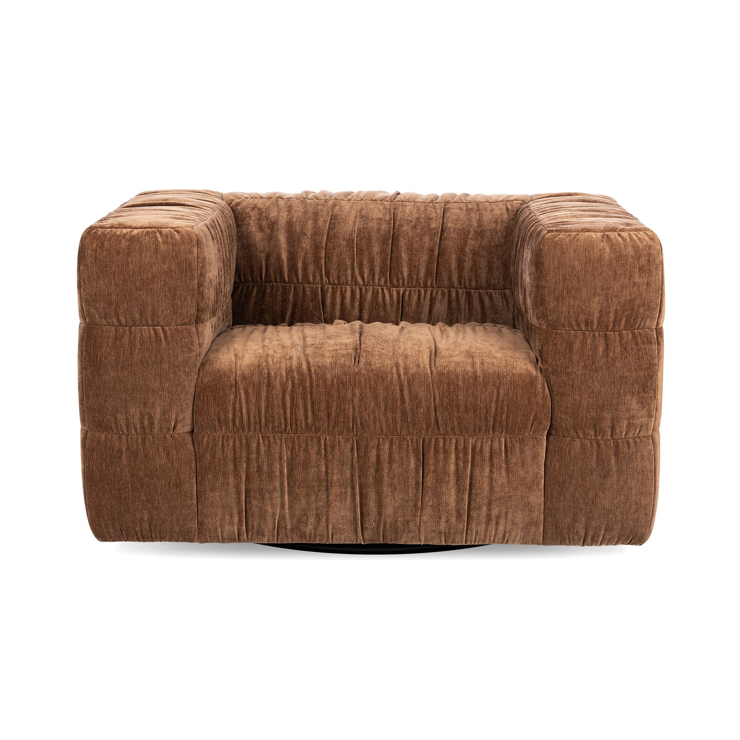 Bronze 100% Polyester Accent Chair Afeela Swivel Chair Collection